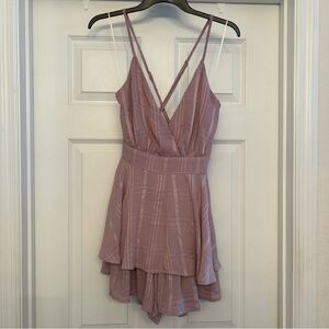 @Balance Purple Strappy Women's Romper Size L